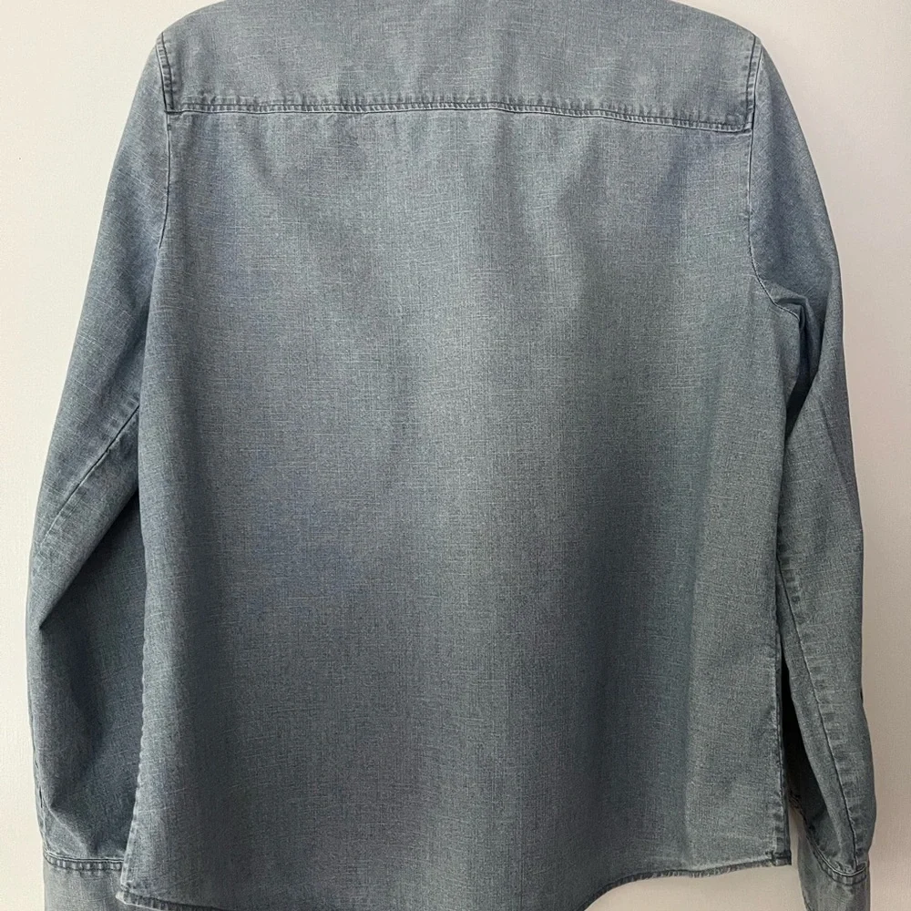 Vintage J. Crew Chambray Blue Denim Shirt - Picture 3 of 7